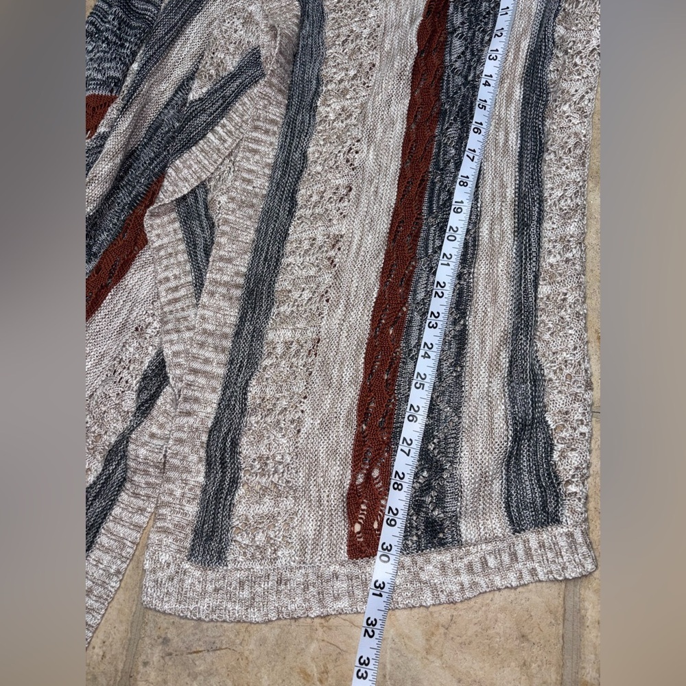 Absolutely Famous Knitted Striped Cardigan Size M - Picture 4 of 4